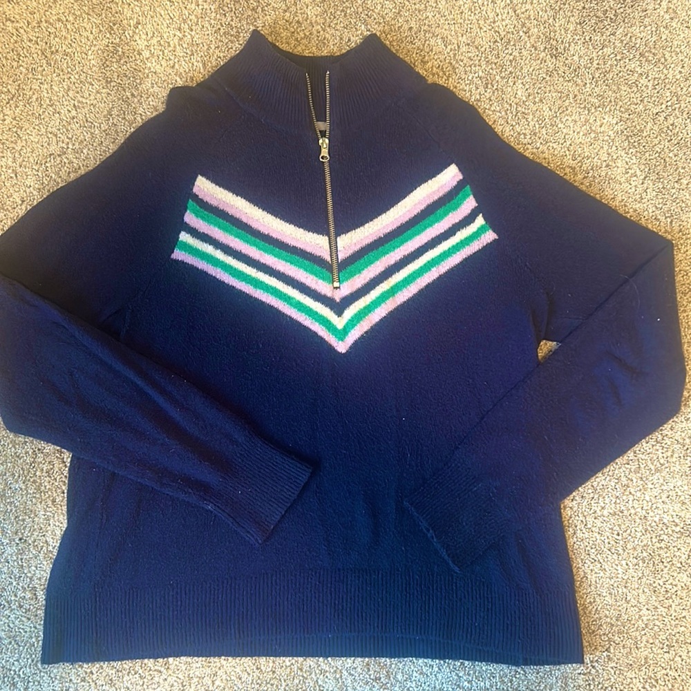 Blue aerie sweater / quarter zip